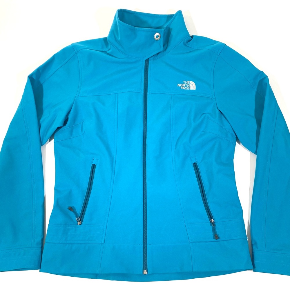 The North Face Women’s Full Zip Softshell Jacket Aqua Size Medium EUC